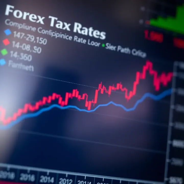 Graph showing forex trading tax rates and key compliance steps in South Africa