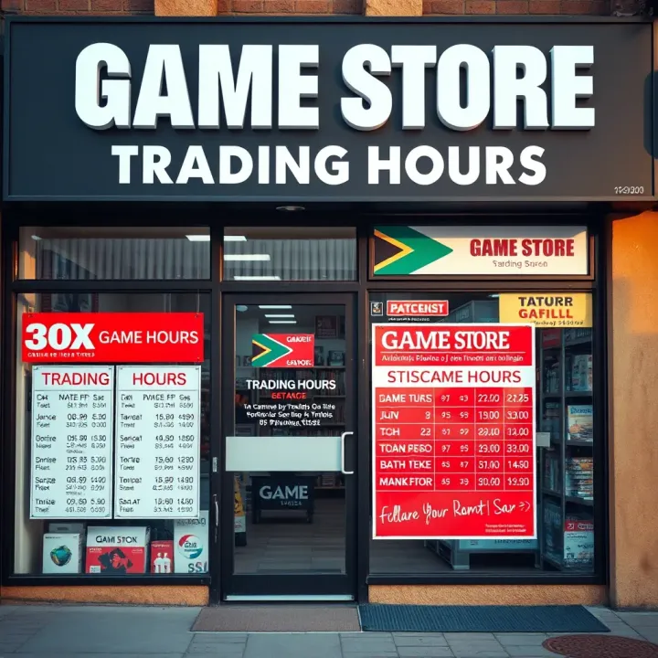 Game Stores Trading Hours in South Africa