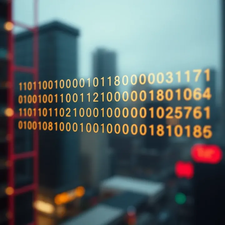 Diagram illustrating conversion from hexadecimal digits to binary code